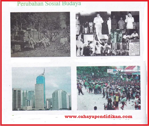 Bentuk Perubahan Sosial Budaya Materi Kelas 9